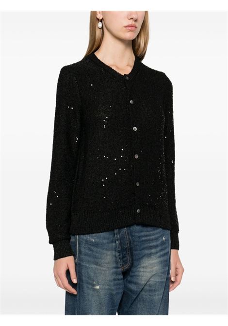 Black sequin-embellished cardigan Comme des garcons - women COMME DES GARCONS COMME DES GARCONS | RNN5131